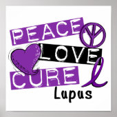 Peace Liebe Cure Lupus Poster (Vorne)