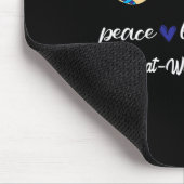 Peace Liebe Cure Mowat-wilson Syndrom Blauer Schle Mousepad (Ecke)