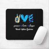 Peace Liebe Cure Mowat-wilson Syndrom Blauer Schle Mousepad (Mit Mouse)