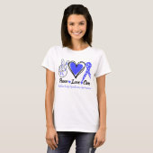 Peace Liebe Cure Restless Legs Syndrome Awareness T-Shirt (Vorne ganz)