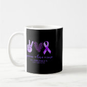 Peace Liebe Cure Ribbon Leopard Heimerheimer Brain Kaffeetasse (Links)