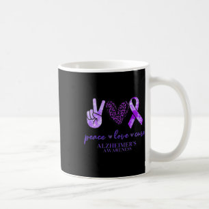 Peace Liebe Cure Ribbon Leopard Heimerheimer Brain Kaffeetasse