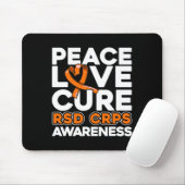 Peace Liebe Cure Rsd Crps Bewusstsein Mousepad (Mit Mouse)