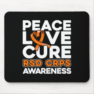 Peace Liebe Cure Rsd Crps Bewusstsein Mousepad