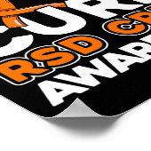 Peace Liebe Cure Rsd Crps Bewusstsein Poster (Ecke)