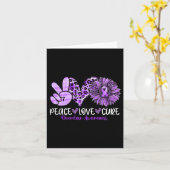 Peace Liebe Cure Sunflower Leopard Überdosierung A Karte (Gelbe Blume)