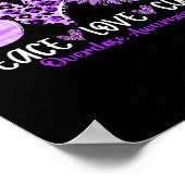 Peace Liebe Cure Sunflower Leopard Überdosierung A Poster (Ecke)