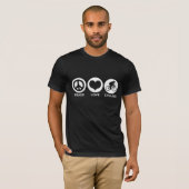 Peace Liebe Cycling (männlich) T-Shirt (Vorne ganz)
