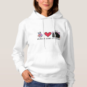 Peace Liebe Dackeln Dog Lovers Hoodie