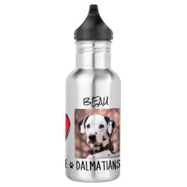 Peace Liebe Dalmatiner Hund liebt Stainless Steel  Edelstahlflasche