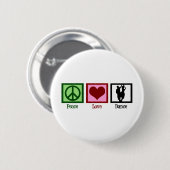 Peace Liebe Dance Button (Vorne & Hinten)