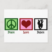 Peace Liebe Dance Postkarte (Vorderseite)