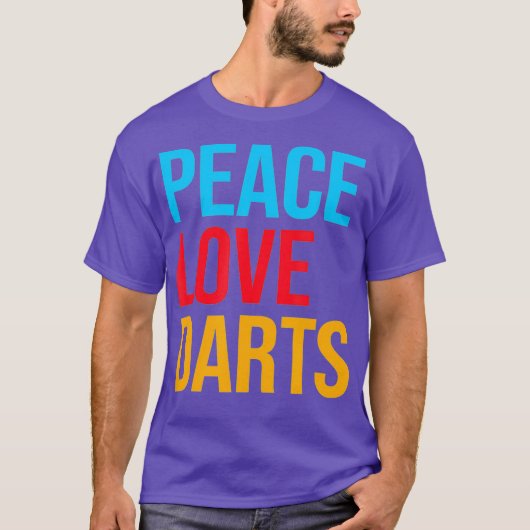 Peace Liebe Dart T-Shirt (Vorderseite)