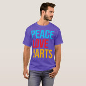 Peace Liebe Dart T-Shirt (Vorne ganz)