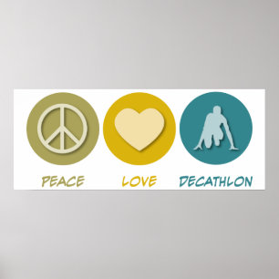 Peace Liebe Decathlon Poster