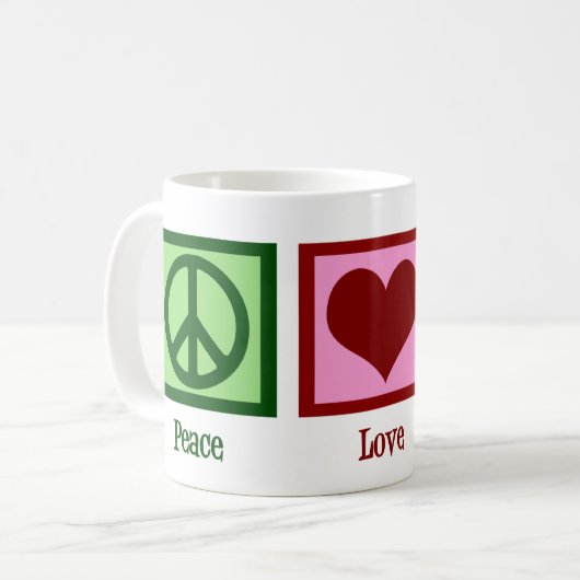 Peace Liebe Dentistry Niedlich Dentist Kaffeetasse (Vorderseite Links)