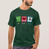 Peace Liebe Disk Golf T-Shirt (Vorderseite)