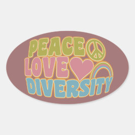 PEACE LIEBE DIVERSITY Aufkleber