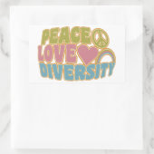PEACE LIEBE DIVERSITY Aufkleber (Tasche)