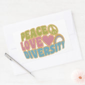 PEACE LIEBE DIVERSITY Aufkleber (Umschlag)