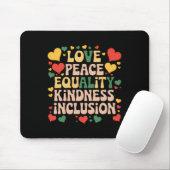 Peace Liebe Diversity Inklusion Black History Mont Mousepad (Mit Mouse)