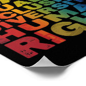 Peace Liebe Diversity Inklusion Equality Black His Poster (Ecke)