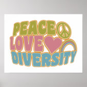 PEACE LIEBE DIVERSITY Poster (Vorne)