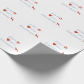 Peace Liebe Dobermans Geschenkpapier (Ecke)