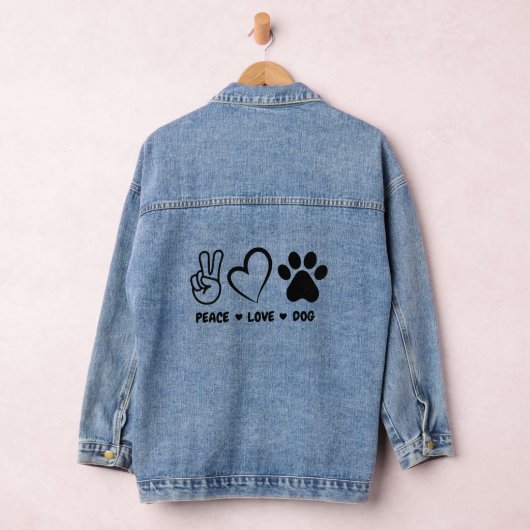 Peace Liebe Dog Jeansjacke (Hangar)