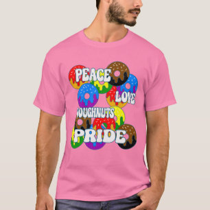 Peace Liebe Doughnut Pride T-Shirt