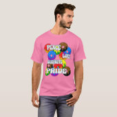 Peace Liebe Doughnut Pride T-Shirt (Vorne ganz)
