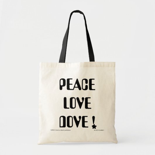 Peace Liebe Dove Bag Tragetasche (Vorne)