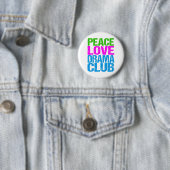 Peace Liebe Drama Club Niedlich Theatergruppe Button (Beispiel)
