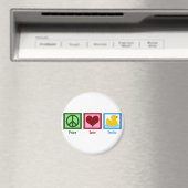 Peace Liebe Ducks Magnet (In Situ (Geschirrspüler))