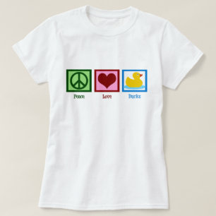 Peace Liebe Ducks Niedlich Duck Women's T-Shirt
