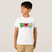 Peace Liebe Ducks Niedlich Kids T-Shirt (Vorne ganz)