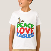 Peace Liebe Eagles Cool Bald Adler Kinder