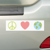 Peace Liebe Earth Autoaufkleber (Auf Auto)