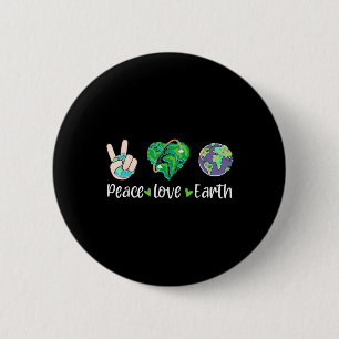 Peace Liebe Earth Day 2024 Men Women Kids Boy Button