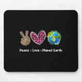 Peace Liebe Earth Day Rette unsere Planeten-Umwelt Mousepad (Vorne)