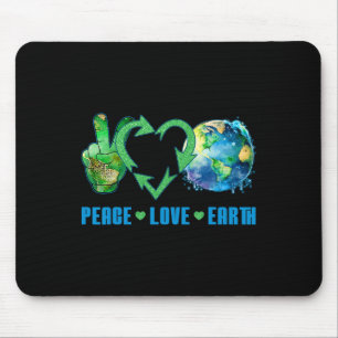 Peace Liebe Earth Planet Happy 54 Jubiläum Env Mousepad
