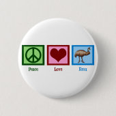 Peace Liebe Emu Button (Vorderseite)