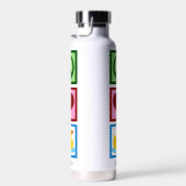 Peace Liebe Encks Niedlich Personalisiert Duck Trinkflasche (Rechts)