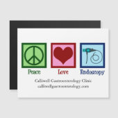 Peace Liebe Endoscopy Custom Clinic Magnet Card (Vorne/Hinten)