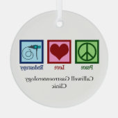Peace Liebe Endoscopy Custom Klinik Weihnachten Ornament Aus Glas (Rückseite)