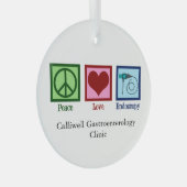 Peace Liebe Endoscopy Custom Klinik Weihnachten Ornament Aus Glas (Vorderseite Rechts)