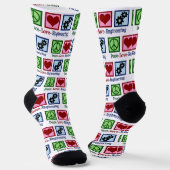 Peace Liebe Engineering Christmas Engineer Socken (Gewinkelt)