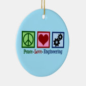Peace Liebe Engineering Niedlich Engineer Keramik Ornament (Rechts)