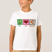 Peace Liebe Erntedank Niedlich Kids T-Shirt (Vorderseite)