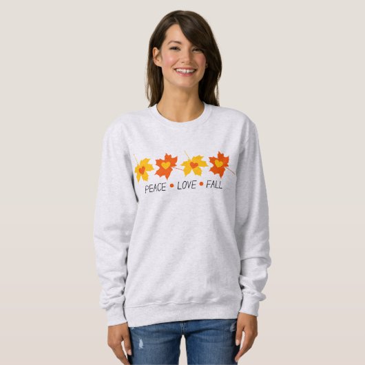 Peace Liebe Fall Cosy Sweatshirt (Vorne ganz)